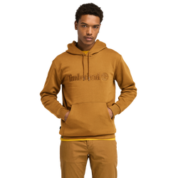 Men's - Timberland Embroidered Pullover Hoodie - Wheat/Wheat
