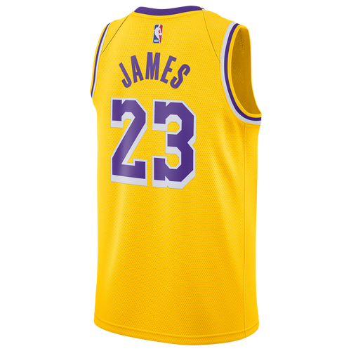 

Nike Mens Lebron James Nike Lakers Swingman Jersey - Mens Amarillo Size S