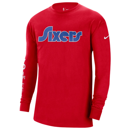 

Nike Mens Nike 76ers CE Courtside Moments LS T-Shirt - Mens Red Size S