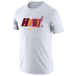 Men's - Nike Heat City Edition Essential Collage T-Shirt - White/Red/White