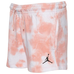 Girls' Grade School - Jordan Tie Dye Short - Orange/Multicolor