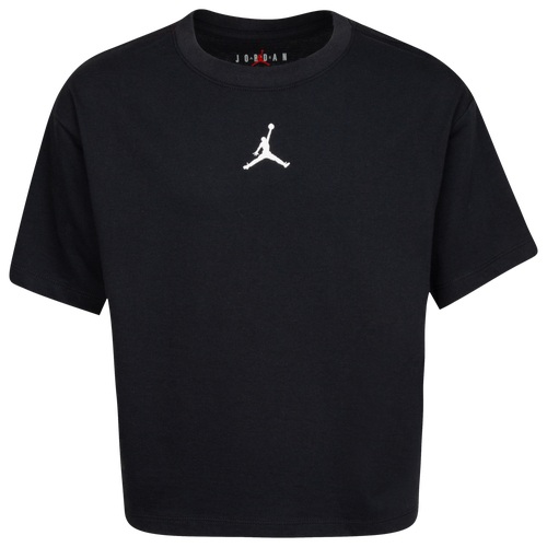 

Girls Jordan Jordan Essentials T-Shirt - Girls' Grade School Black/White Size L