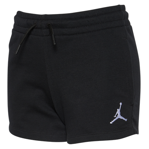 

Jordan Girls Jordan Essential Shorts - Girls' Grade School Black/White Size M