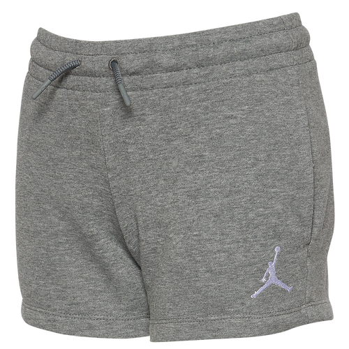 

Girls Jordan Jordan Essential Shorts - Girls' Grade School Carbon Heather Size M