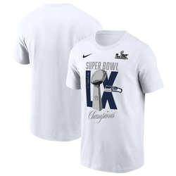 Men's - Nike Seahawks Trophy Short Sleeve T-Shirt - White