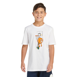 Boys' Grade School - adidas Lil Stripe Graphic T-Shirt - White/Collegiate Green