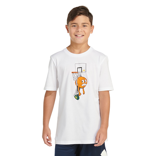 

Boys adidas adidas Lil Stripe Graphic T-Shirt - Boys' Grade School White/Collegiate Green Size L