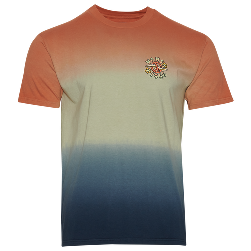 

Vans Mens Vans Peace of Mind Dip Dye T-Shirt - Mens Melon/Celadon Green/Blue Size M