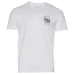 Men's - Vans Skull Flower T-Shirt - White/Pink
