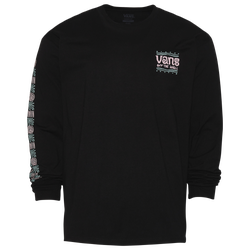 Men's - Vans Vibe Check Longsleeve T-Shirt - Black/Green/Pink