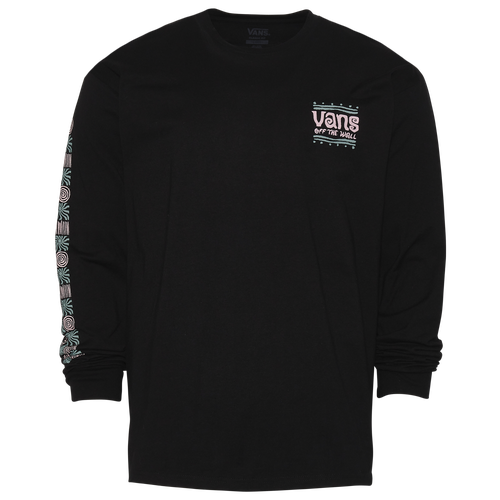 

Vans Mens Vans Vibe Check Longsleeve T-Shirt - Mens Black/Green/Pink Size XL