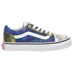 Boys' Preschool - Vans Old Skool V Camocollage - Blue/Green