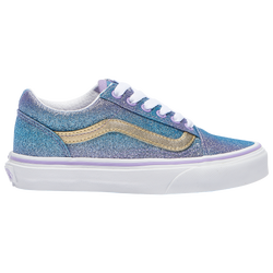 Girls' Preschool - Vans Old Skool - Blue/Silver/Gold