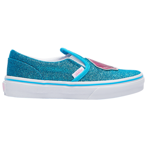 

Vans Girls Vans Slip On - Girls' Preschool Skate Shoes Blue/Pink Size 03.0