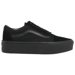 Women's - Vans Old Skool Stackform - Black/Black