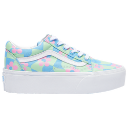 Women's - Vans Old Skool Stackform - Blue/Green