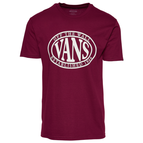 

Men's Vans Vans Oval T-Shirt - Men's Purple/White Size S