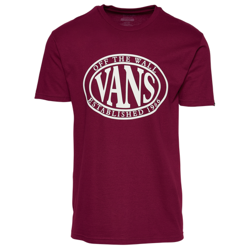 

Vans Mens Vans Oval T-Shirt - Mens Purple/White Size M