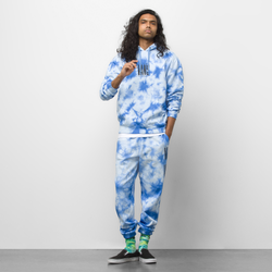Men's - Vans Cloud Dye Fleece Pants - Blue/White