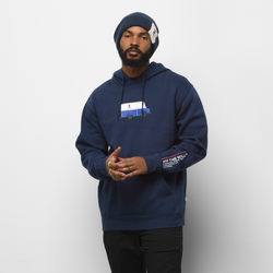 Men's - Vans USPS Pullover Hoodie - Navy/White