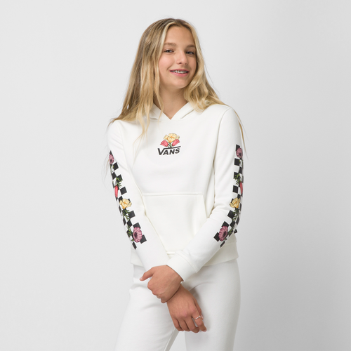 

Girls Vans Vans Poppy Hoodie - Girls' Grade School White/Multi Size M