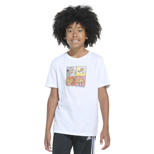 Adidas Originals Kids' Boys Adidas Adidas Lil Stripe Comic T-shirt In White/multi