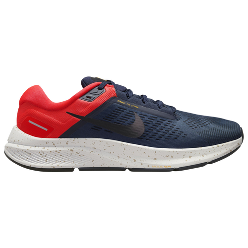 

Nike Mens Nike Structure 24 - Mens Running Shoes Obsidian/Black/Bright Crimson Size 10.5