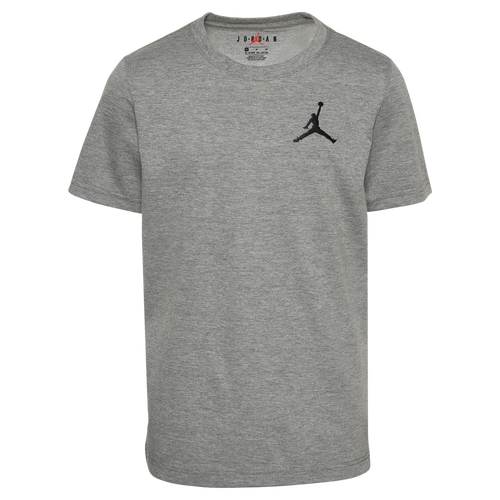 

Boys Jordan Jordan Jumpman Air EMB T-Shirt - Boys' Grade School Gray/Gray Size M