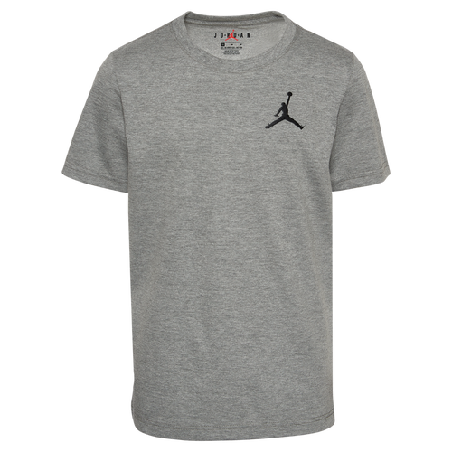 

Boys Jordan Jordan Jumpman Air EMB T-Shirt - Boys' Grade School Gray/Gray Size S