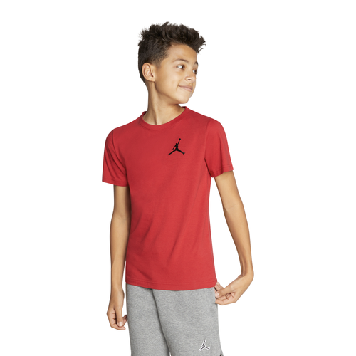 

Jordan Boys Jordan Jumpman Air EMB T-Shirt - Boys' Grade School Red/Red Size XL