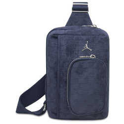 Jordan Suede Monogram Sling Bag - Navy/Navy