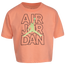 Jordan Air Jordan Wild Tribes T-Shirt - Girls' Preschool Orange/Green