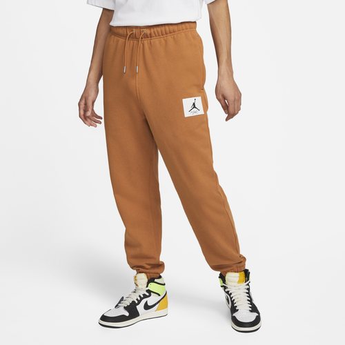 Jordan Mens  Statement Fleece Pants In Brown/black