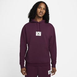 Men's - Jordan Statement Fleece Pullover Hoodie - Maroon/Maroon