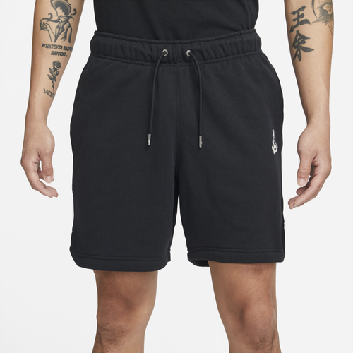 

Jordan Mens Jordan Essential Fleece Shorts - Mens Black/Blue Size S