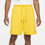 Jordan Essential Fleece Shorts - Men's Tour Yellow/White