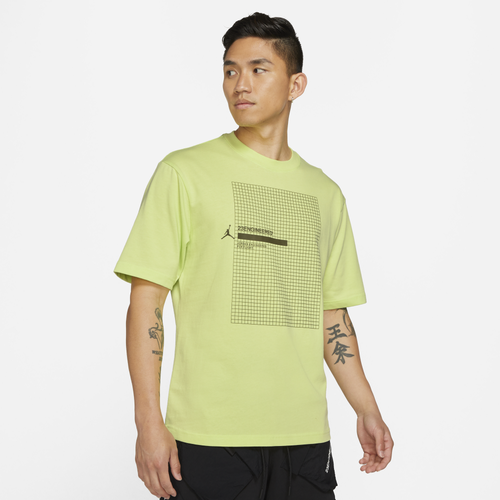 

Jordan Mens Jordan 23 Engineered Short Sleeve T-Shirt - Mens Yellow/Olive Size M