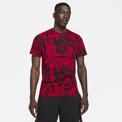 Men's - Jordan Jumpman Flight AOP T-Shirt - Black/Gym Red