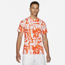 Men's - Jordan Jumpman Flight AOP T-Shirt - Orange/White