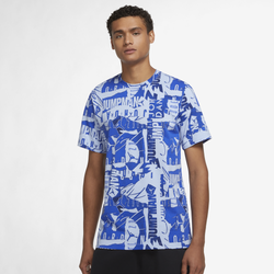 Men's - Jordan Jumpman Flight AOP T-Shirt - Aluminum/Game Royal