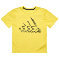 Boys' Toddler - adidas Speed Lines T-Shirt - Shock Yellow 