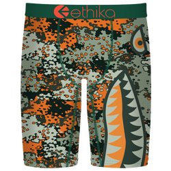 Boys' Grade School - Ethika Graphic Briefs - Green/Orange