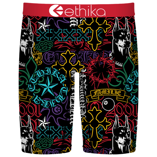 Ethika Kids' Cross My Heart Boxer Briefs In Multi