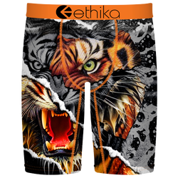 Boys' Grade School - Ethika Graphic Briefs - Orange/Gray