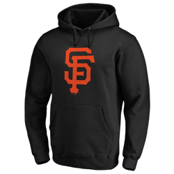 Men's - Fanatics Giants Official Logo Pullover Hoodie - Black