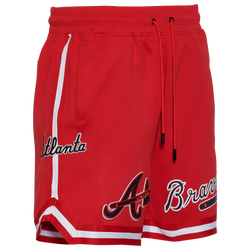 Men's - Pro Standard Braves Team Logo Po Shorts - Red