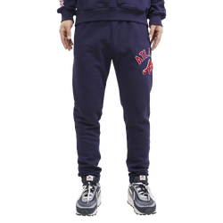 Men's - Pro Standard Braves Stacked Logo Joggers - Navy/Navy