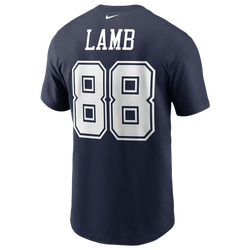 Men's - Nike Cowboys Name & Number T-Shirt - Navy/Navy