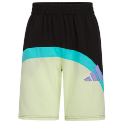 Boys' Grade School - adidas Galaxy Woven Shorts - Black/Green