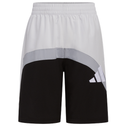 Boys' Grade School - adidas Galaxy Woven Shorts - Grey/Black